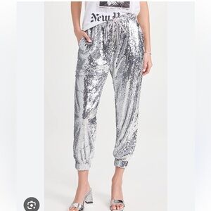 English Factory Gray Sequin Jogger Pants